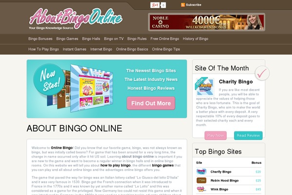 aboutbingoonline theme websites examples