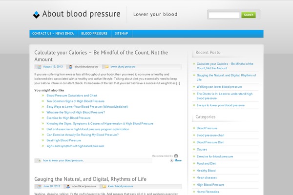 Blue and Grey theme site design template sample