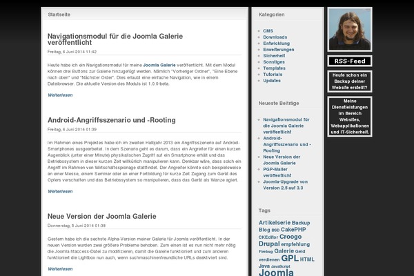 Afterburner theme site design template sample