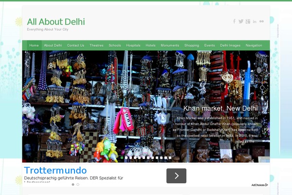 Travelify theme site design template sample