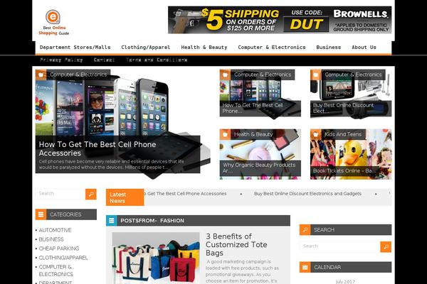 Spirit theme site design template sample