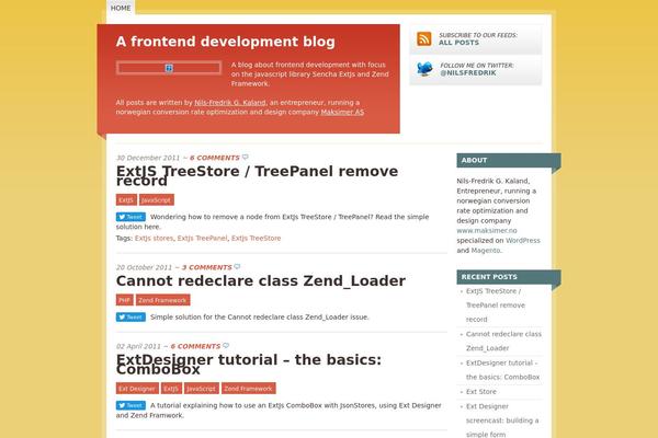 Mainstream theme site design template sample