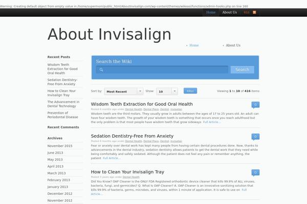 aboutinvisalign.com site used Wikeasi