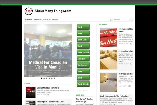Max Mag theme site design template sample