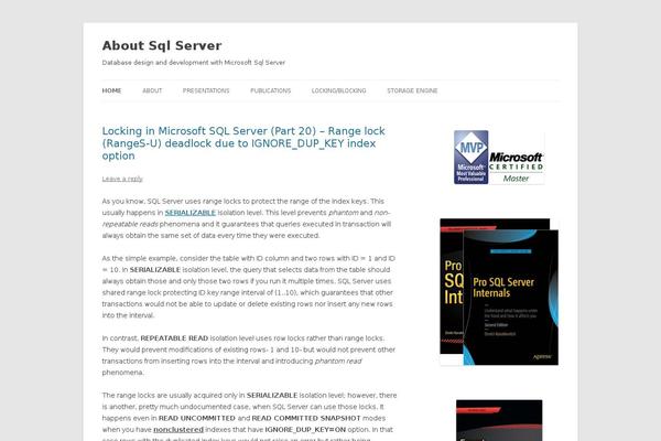 Twenty Twelve theme site design template sample