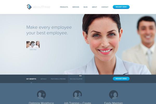 A3 theme site design template sample