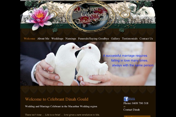 aboutyoucelebrant.com.au site used Cdg