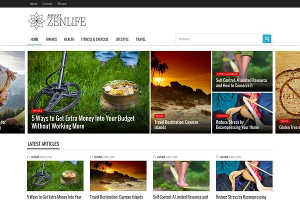 Curated theme site design template sample