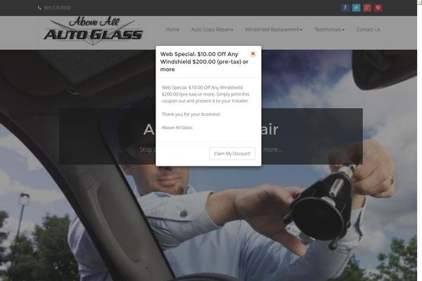 aboveallglass.com site used Prism