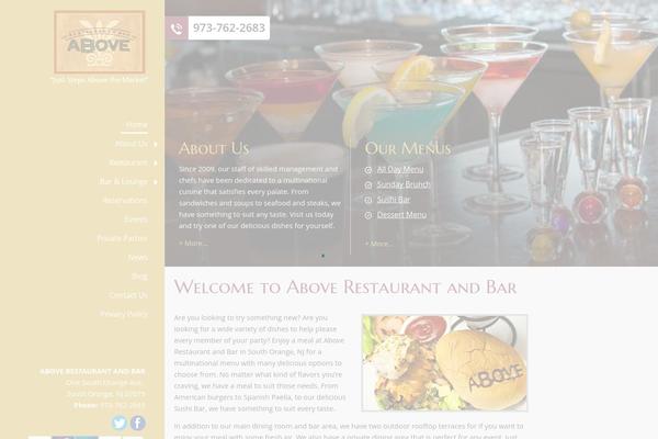 aboverestaurantandbar theme websites examples