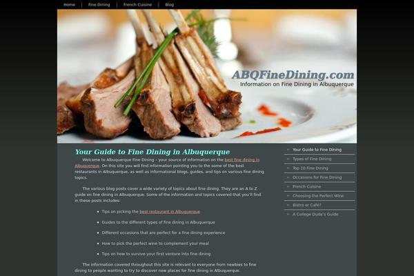 abqfinedining theme websites examples