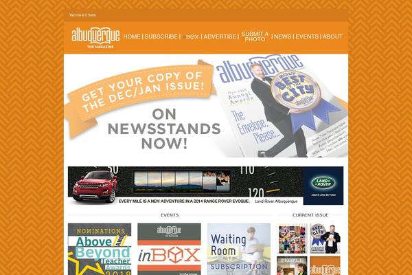 Gather theme site design template sample