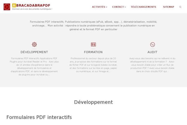 Fluida theme site design template sample