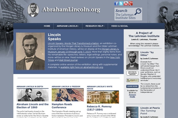 abraham-lincoln theme websites examples