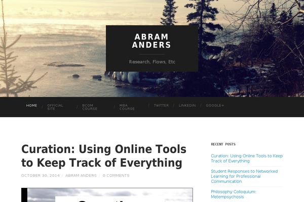 Hemingway theme site design template sample