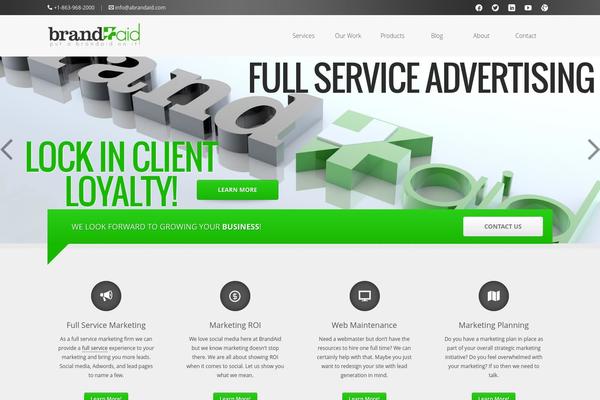Ventus theme site design template sample