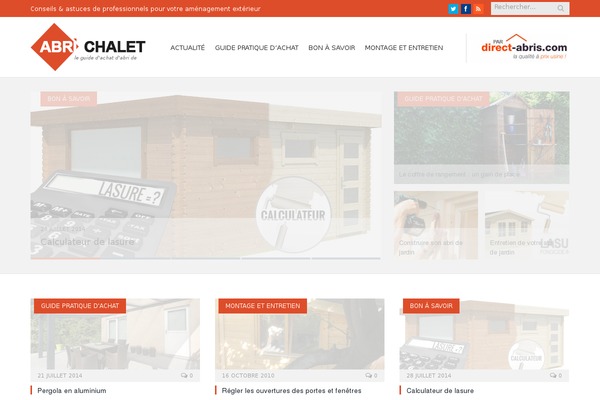 abri-chalet theme websites examples