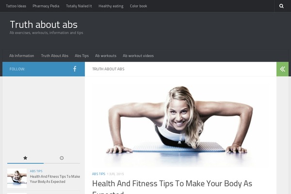 Hueman theme site design template sample
