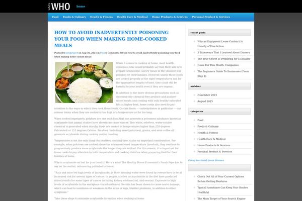 WhosWho theme site design template sample