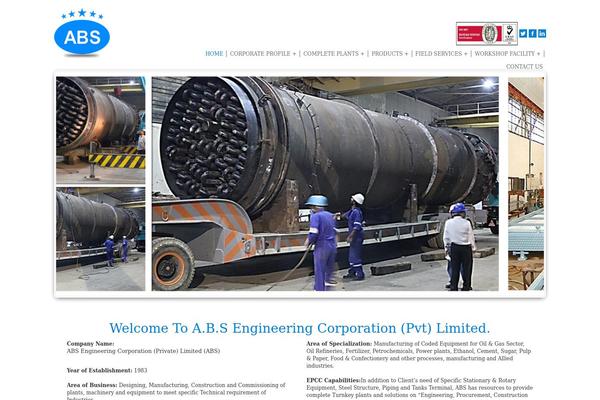 Abs theme site design template sample
