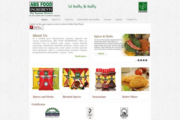 absfood theme websites examples