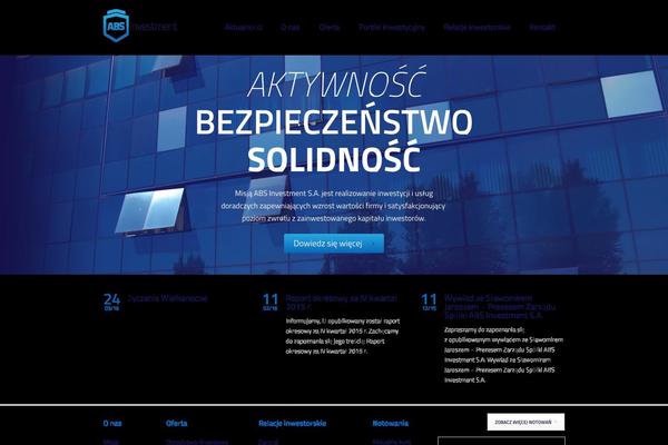 Abs theme site design template sample