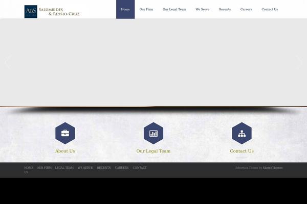 Advertica theme site design template sample