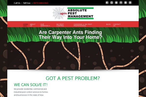 BugsPatrol theme site design template sample