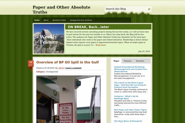 MiniMag theme site design template sample