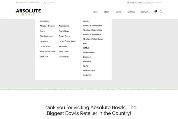 Shadow theme site design template sample