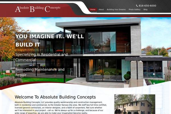 Absolute theme site design template sample
