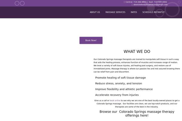 Spa Lab theme site design template sample