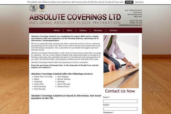 absolutecoverings.com site used Stw