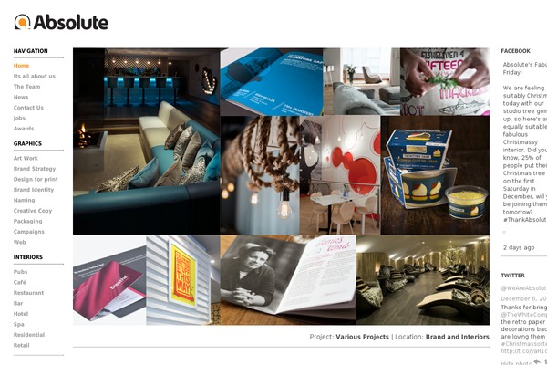 Absolute theme site design template sample