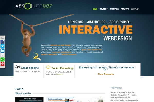 absolutedigital.ca site used Sheeva