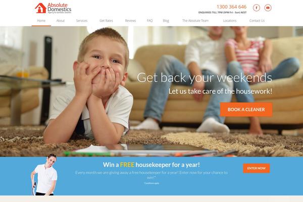 Absolute theme site design template sample