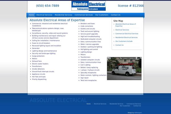 AbsoluteElectrical theme websites examples