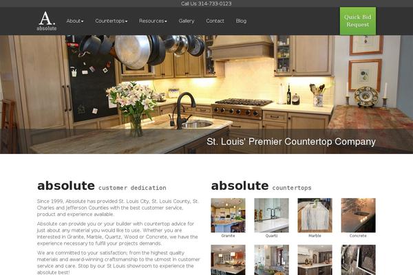 Absolute theme site design template sample