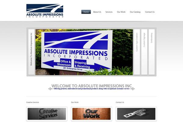 Absolute theme site design template sample