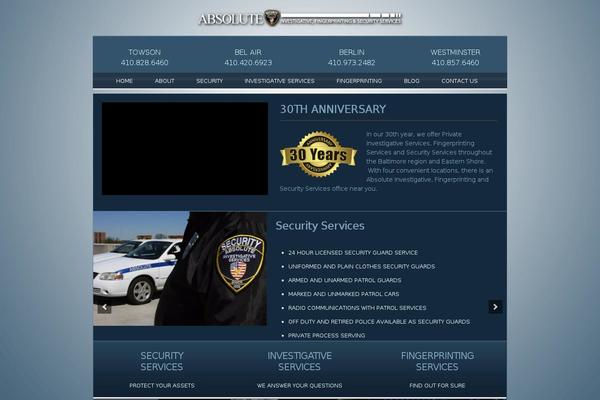 Absolute theme site design template sample