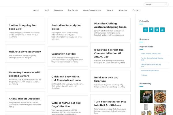 Site using Pinterest RSS Widget plugin