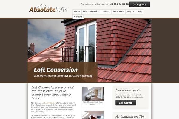 Absolute theme site design template sample