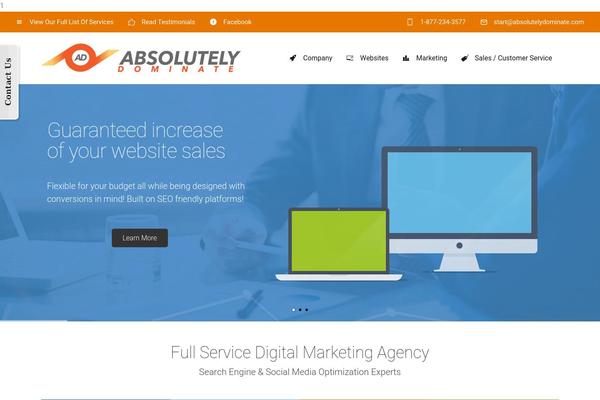 absolutelydominate theme websites examples