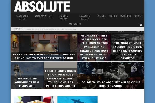 Valenti Child theme site design template sample