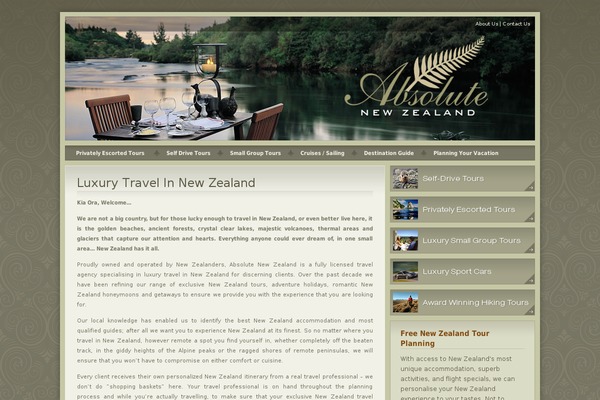 Absolute theme site design template sample