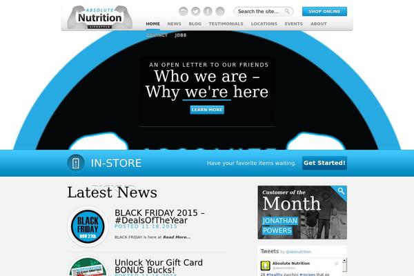 Absolute theme site design template sample