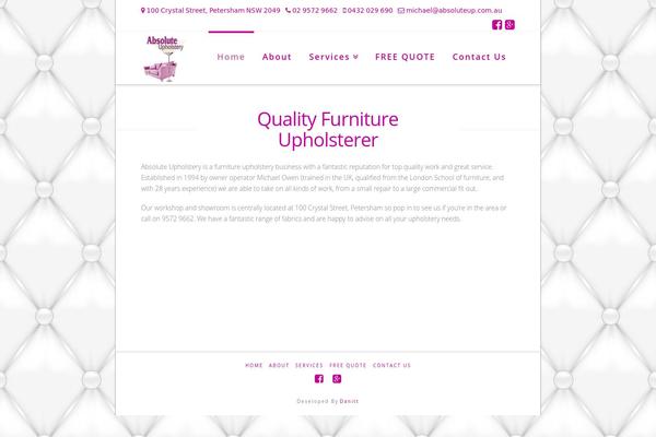 absoluteup.com.au site used Absolute-upholstery