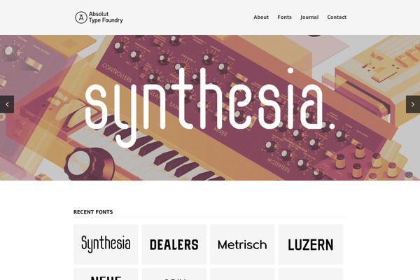 Elegant website example screenshot