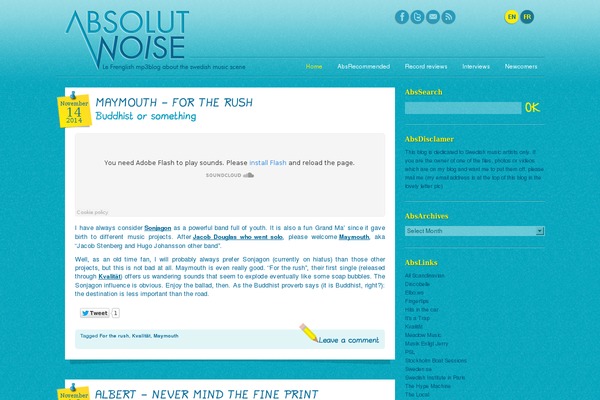 Site using All-In-One Cufon plugin