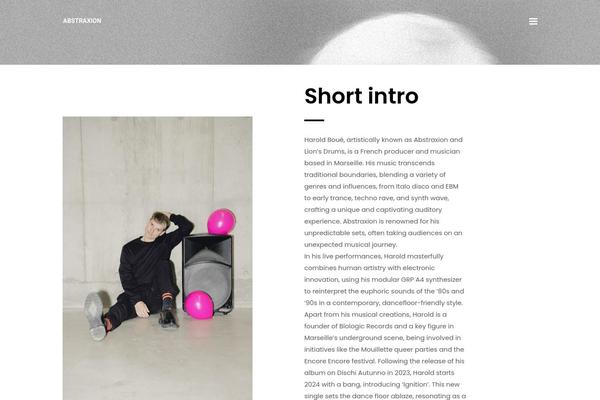 Site using Qode-music plugin